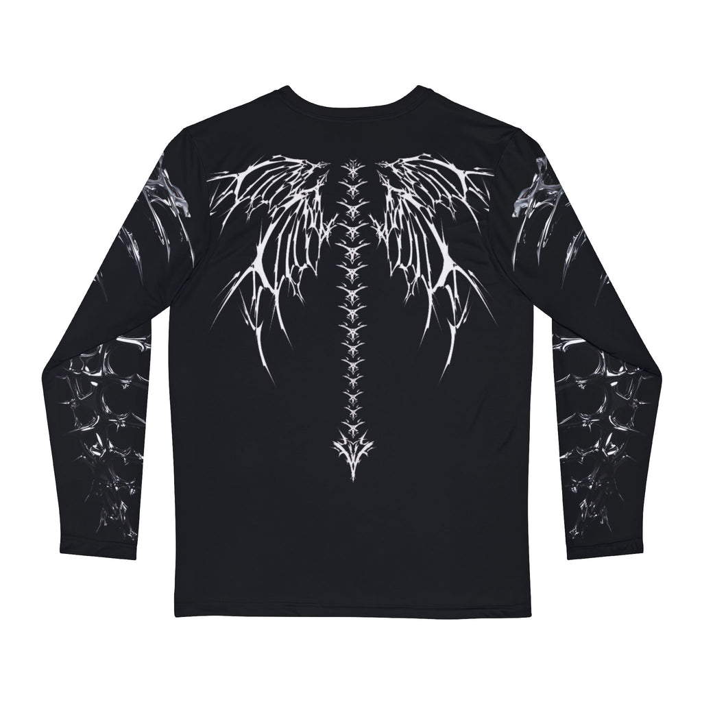 KRW042 Gothic Wing Spine Long Sleeve Shirt