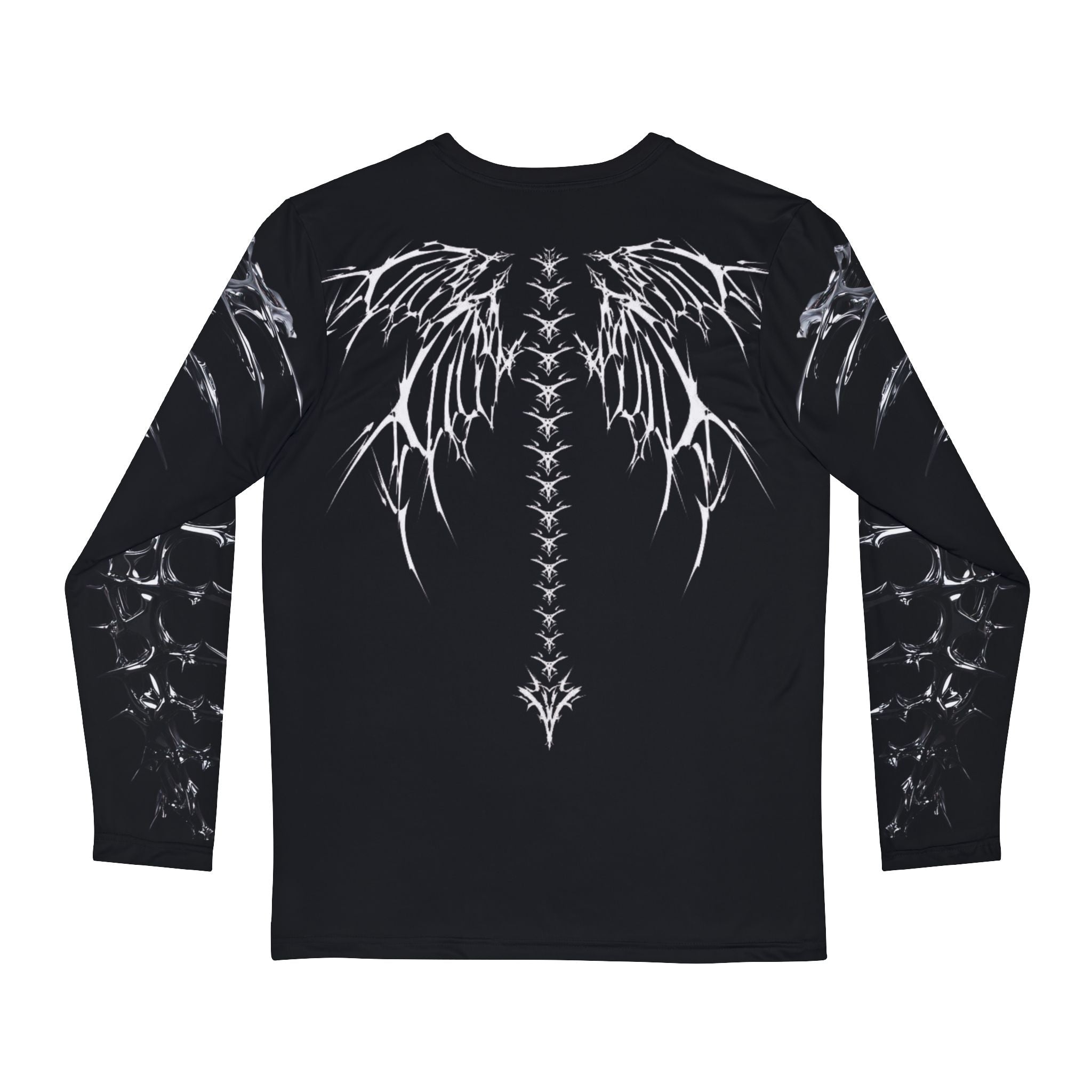 KRW042 Gothic Wing Spine Long Sleeve Shirt