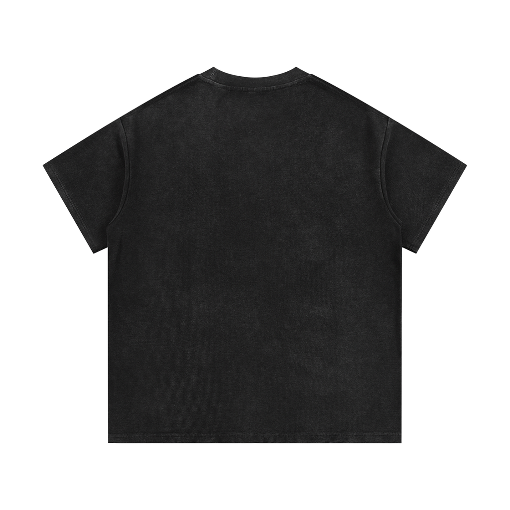 KRW047 Mineral Wash Waffle Knit T-Shirt