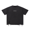 KRW045 Snow Washed Raw-Hem T-Shirt