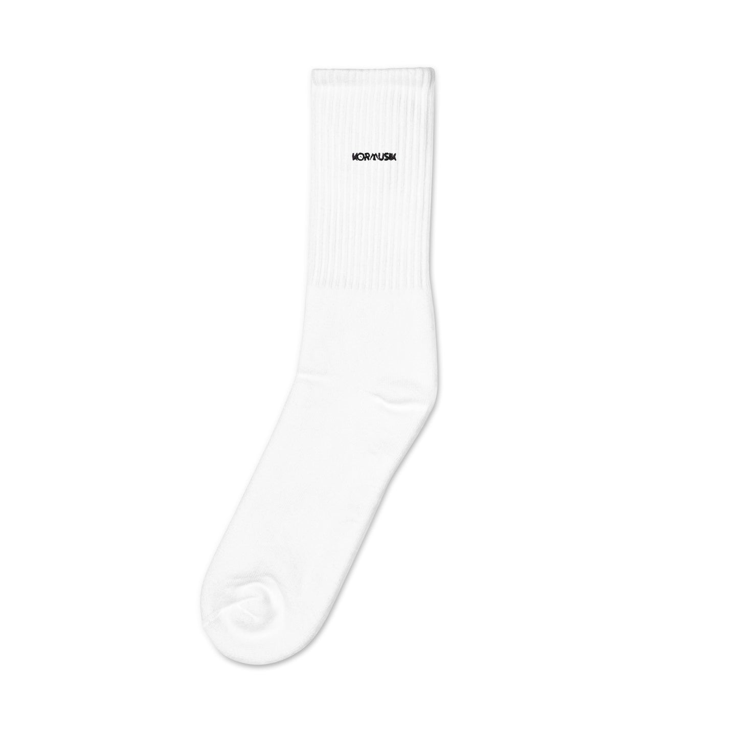 KRW023 White Embroidered Socks