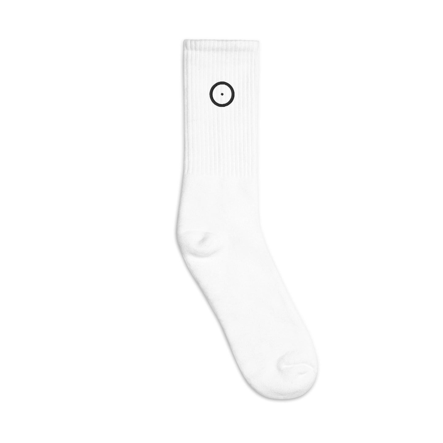KRW023 White Embroidered Socks
