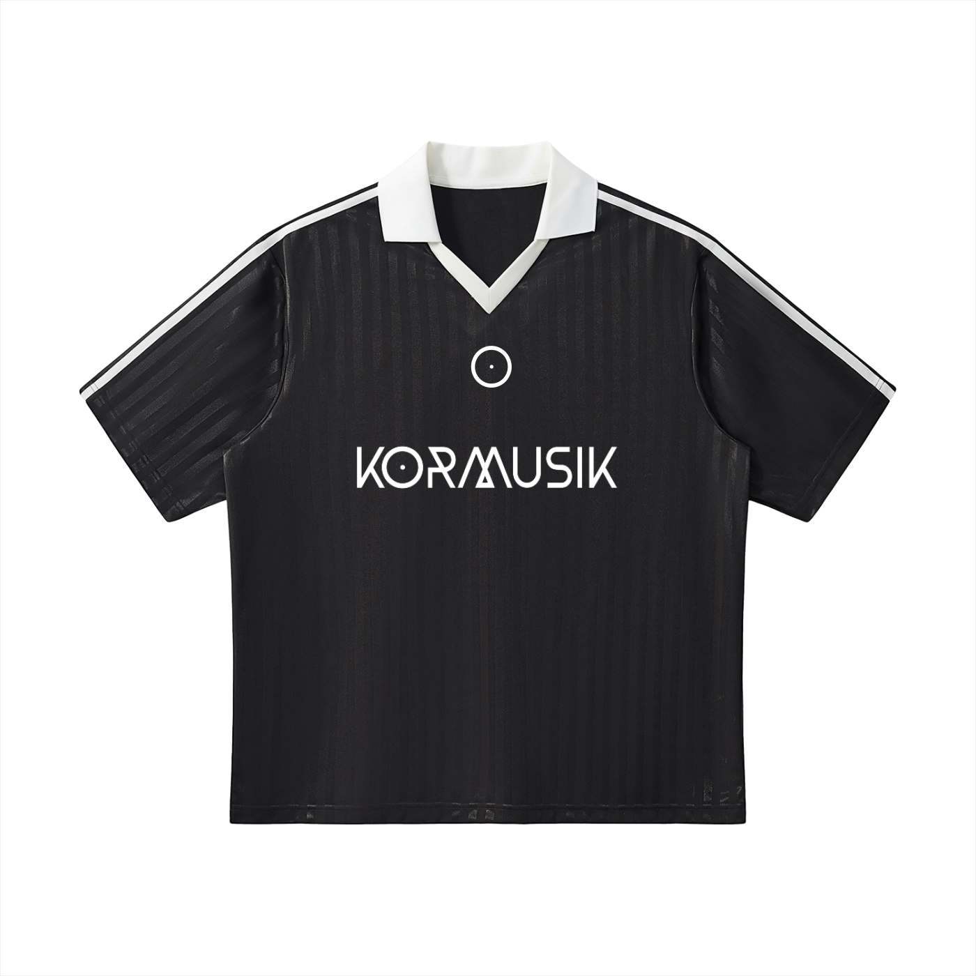 KRW043 Contrast Collar Striped Soccer Jersey